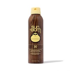 Sun Bum Original SPF 30 Sunscreen Spray |Vegan and Reef Friendly (Octinoxate & Oxybenzone Free) Broad Spectrum Moisturizing UVA/UVB Sunscreen with Vitamin E, Natural, 6 Fl Oz (Pack of 1)