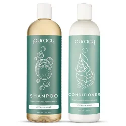 Puracy Shampoo & Conditioner Set – Perfect Hair, Pure Ingredients – Days of Great Hair for Fine, Medium, or Color-Treated Hair Types, Rosemary Oil to Stimulate Hair Growth & Thickness, with 20+ SuperPlant Ingredients, 12 Oz (2-Pack) natural skin and hair care products, buy natural hair care products online